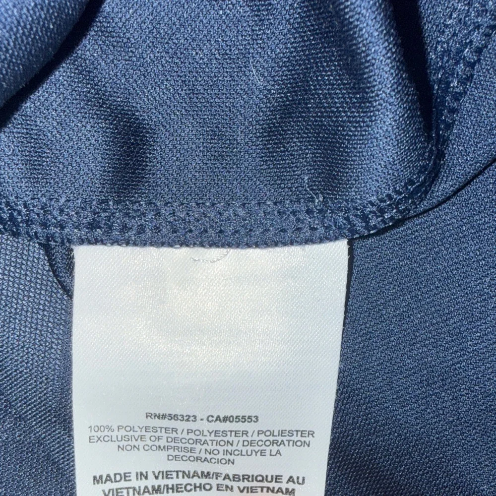 Nike Men's Dark Blue Patterned Polo Shirt